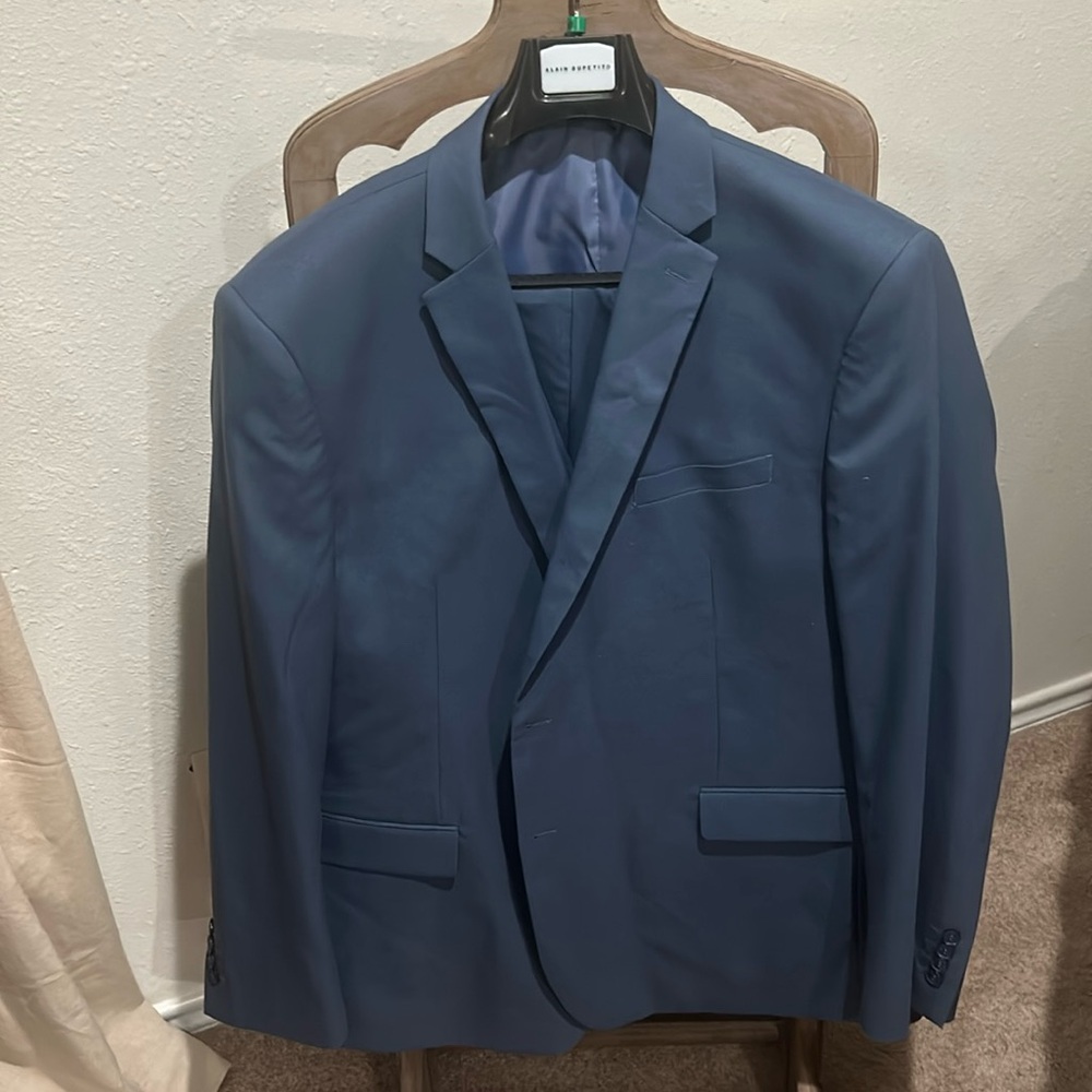 Alain Dupetit Slate Blue Suit 52R